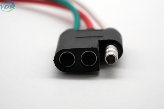 4.5 Bullet Terminal-F/M 64859 3 Way Flat Complete Trailer Connector Light Wire Cable Harness